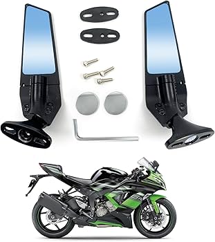 Amazon | バイク バックミラー ウィングレット ウィンドウィング 調節